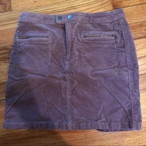 Lilac corduroy mini skirt